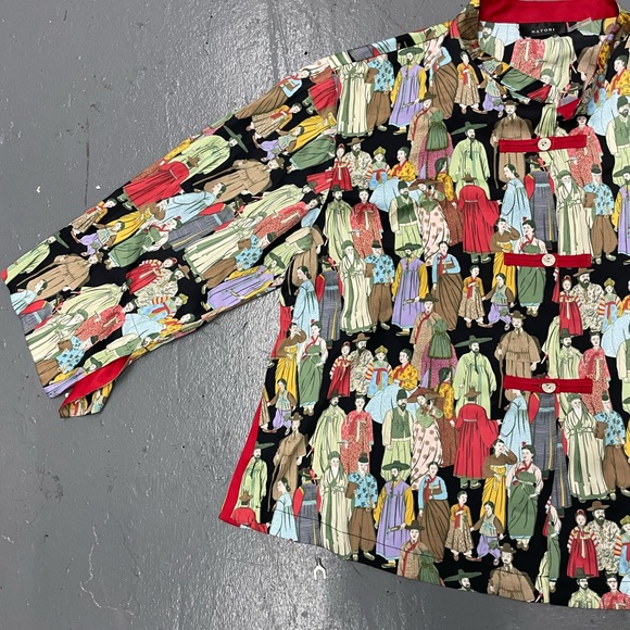 Natori NWOT Satin Button Down Shirt - Picture 3 of 16
